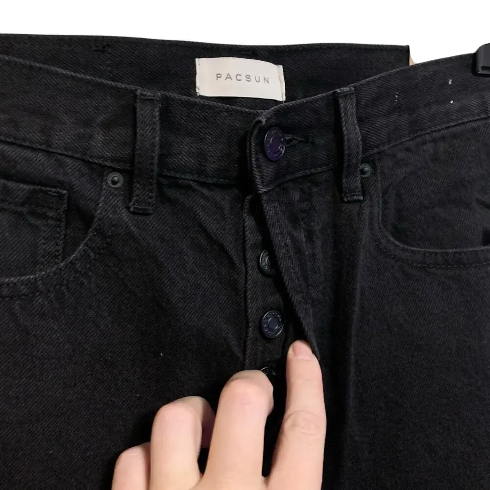 NWT! Pacsun High-Rise Relaxed Straight Leg Button Fly Dad Jeans Womens Size 25 - Picture 7 of 13
